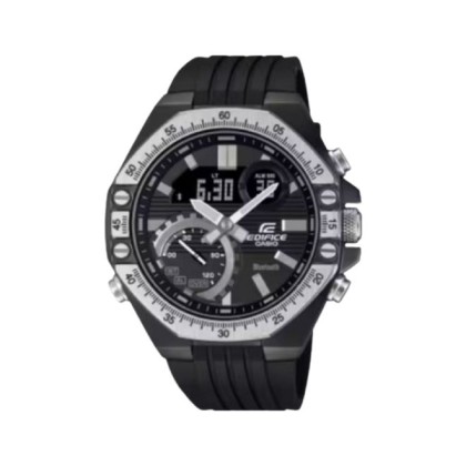 Casio Edifice ECB-10TP-1A Black Resin Band Analog-Digital Men Watch